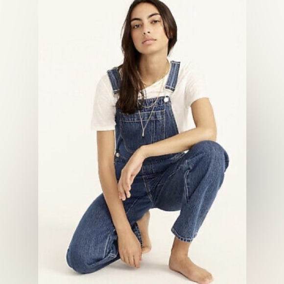 J. Crew Slouchy Boyfriend Overall In Hartwood Wash - Picture 4 of 4